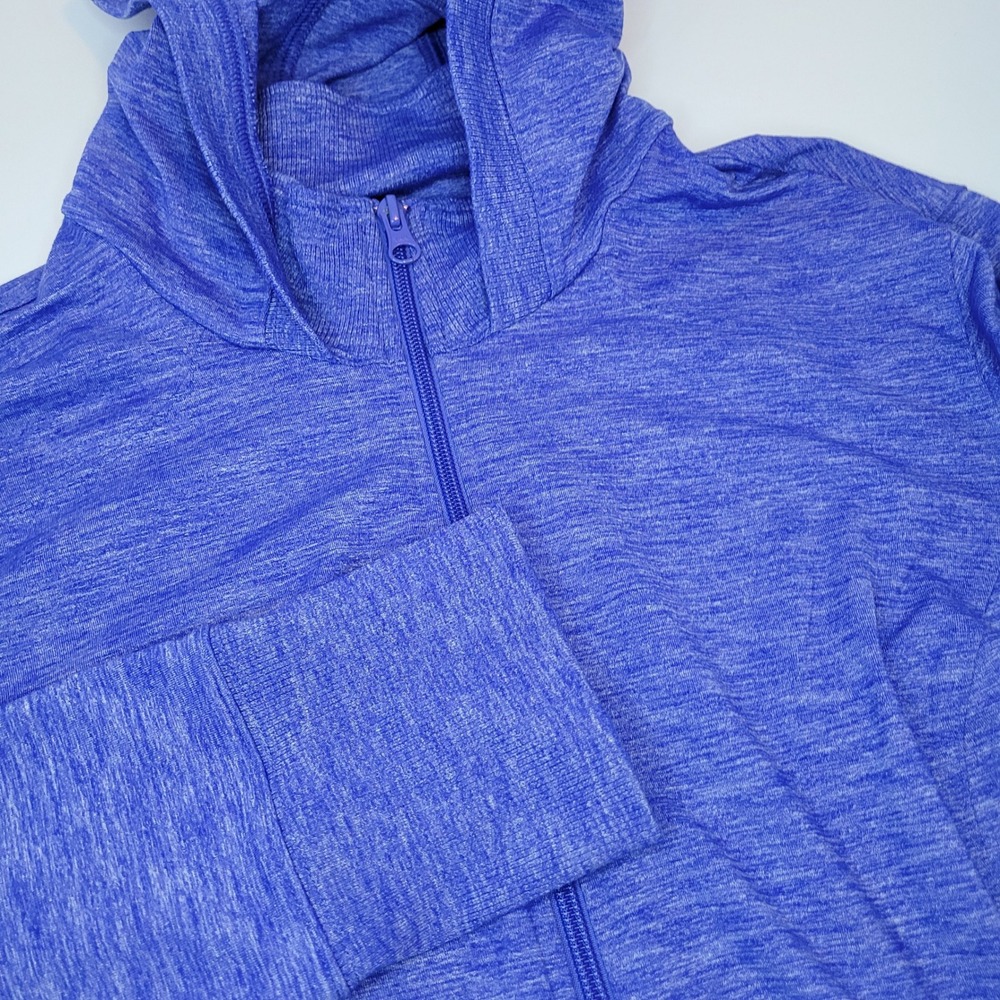 Duluth Trading Co Full Zip Hoodie Womens 2XL Blue Excellent Space Dye 94750